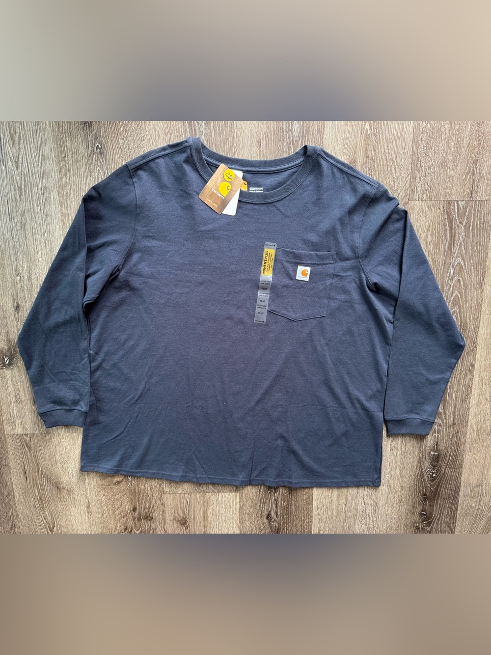 Carhartt Long Sleeve Pocket Tee - Dark Navy (185)